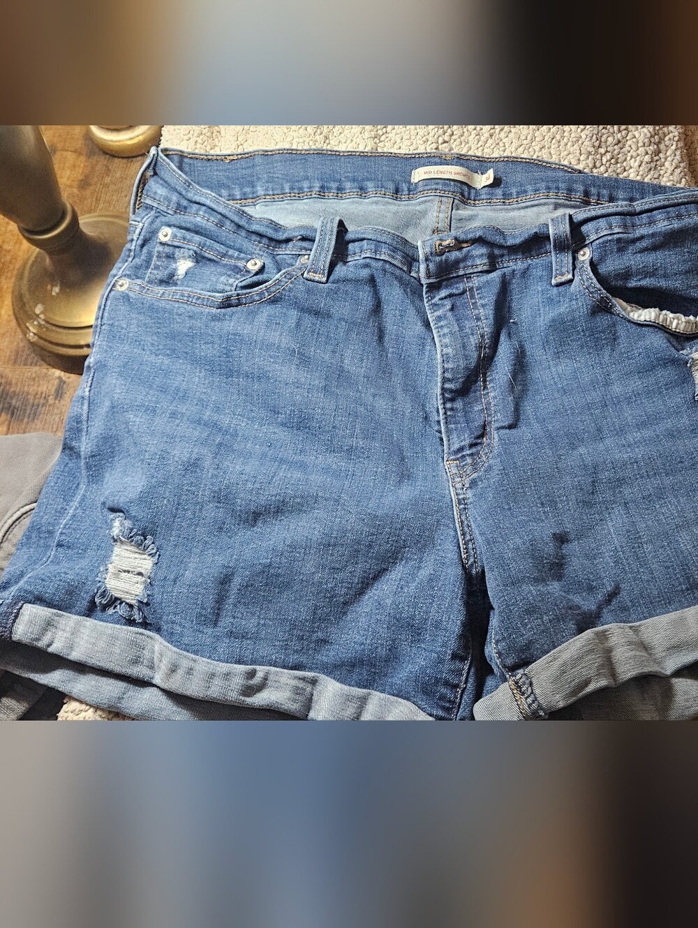 Levi's Blue Denim Jean Shorts